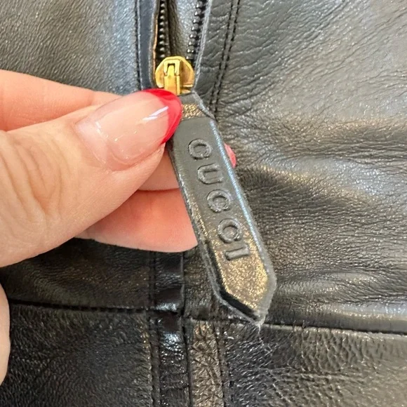 Gucci Malaga Kid GG Marmont Calfskin Leather Knee High Riding Boots - Picture 11 of 14